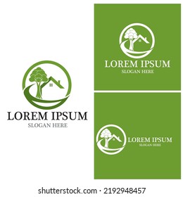 Building Home Nature Logo  Vector Template