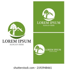 Building Home Nature Logo  Vector Template