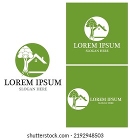 Building Home Nature Logo  Vector Template