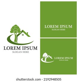 Building Home Nature Logo  Vector Template