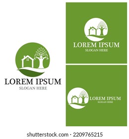 Building Home Nature Logo  Vector Template