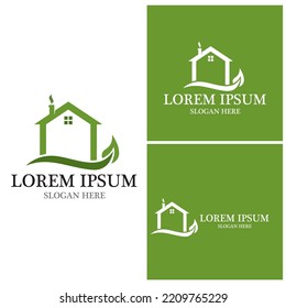 Building Home Nature Logo  Vector Template