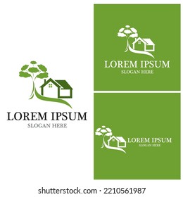 Building Home Nature Logo  Vector Template