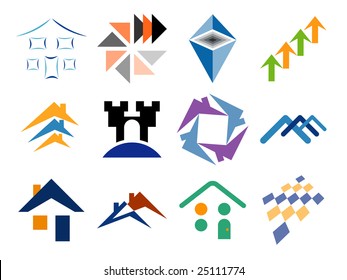 Building and Home Themed Vector Design Elements