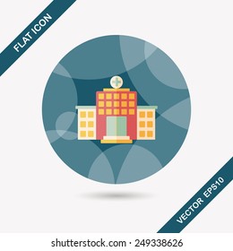 building hospital flat icon