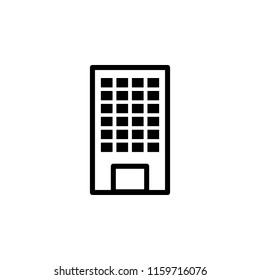 Building hostel icon. Element of real estate sign for mobile concept and web apps icon. Thin line icon for website design and development, app development