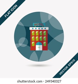 Building hotel flat icon
