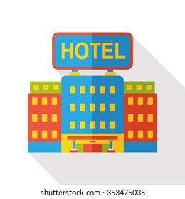 building hotel flat icon