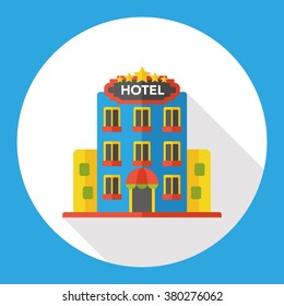 building hotel flat icon
