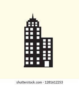 Building Hotel Icon Vector Graphic Download Template Modern