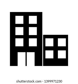 building - hotel - landmarks icon vector design template