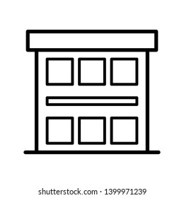 building - hotel - landmarks icon vector design template