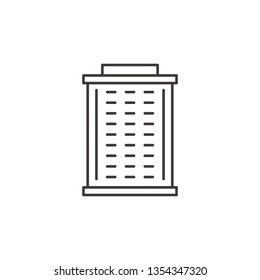 Building, hotel, outline, icon - Building vector icon
