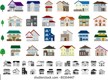 二世帯住宅 日本 のベクター画像素材 画像 ベクターアート Shutterstock