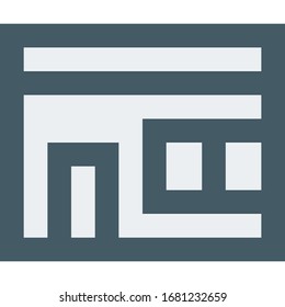 Building, house, apartments - vector icon