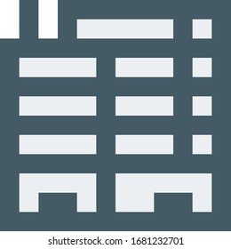 Building, house, apartments - vector icon