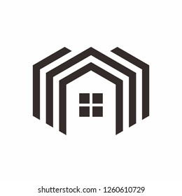 Building House Architecture Business Company Vector Logo Design