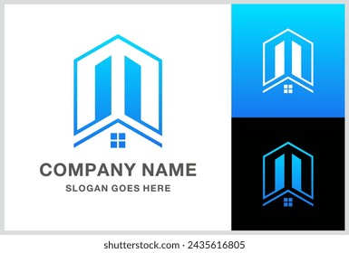  Building House Architecture Business Company Stock Vector Logo Design Template 