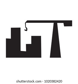 Building house concept logo construction symbol vector illustration