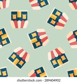 Building house flat icon,eps10 seamless pattern background