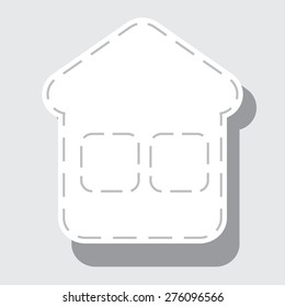 Building. House Icon. 