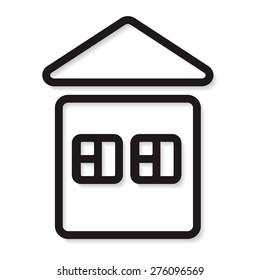 Building. House Icon. 