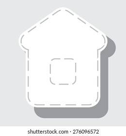 Building. House Icon. 