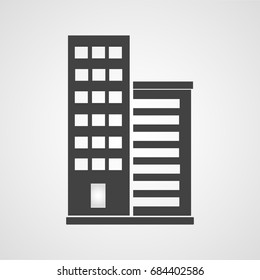 Building or house icon. Architecture, Utility, office, home, landmark and public service building vector sign