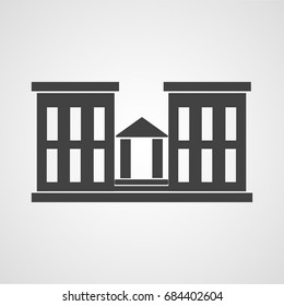 Building Or House Icon. Architecture, Utility, Office, Home, Landmark And Public Service Building Vector Sign