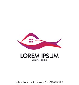 building or house logo icon for architect company