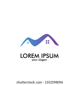 building or house logo icon for architect company