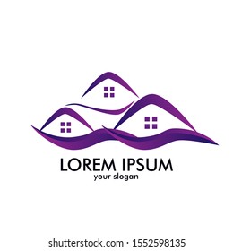 building or house logo icon for architect company