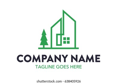 Building And House Logo Template