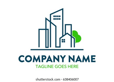 Building And House Logo Template