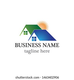 Building house logo vector icon design