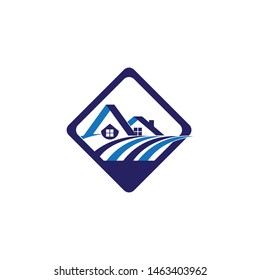 Building house logo vector icon design