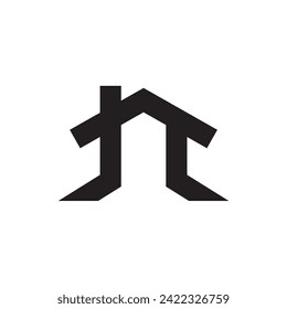 building house minimalist logo design.