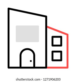 building   house   office  