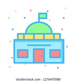 building   house   office  