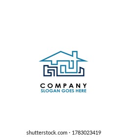 Building House S Letter logo with building house design of architectur for business, finance, real estate, home store, appartment and company identity