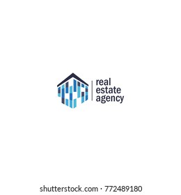 Building house vector logo concept for real estate construction company