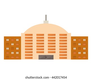 Building icon. Architecture and city. Vector graphic