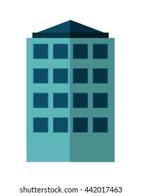 Building icon. Architecture and city. Vector graphic