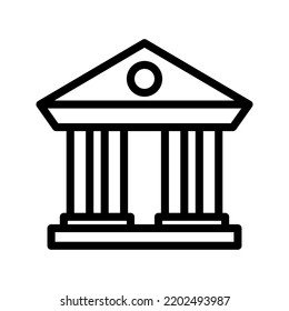 Building icon. bank sign. vector illustration
