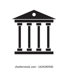 Building icon ,bank icon vector flat style