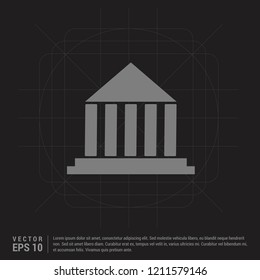 building icon - Black Creative Background 