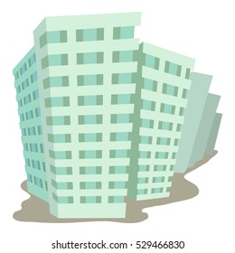 Building icon. Cartoon illustration of building vector icon for web