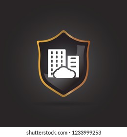building icon. city sign