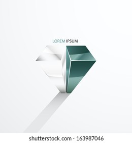 Building icon in dark green design.