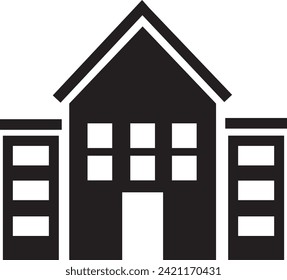 Building icon design EPS mode
